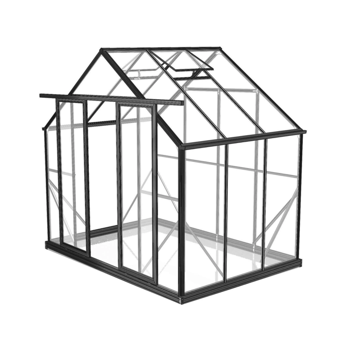 Greenhouse 6ft x 6ft Polycarbonate