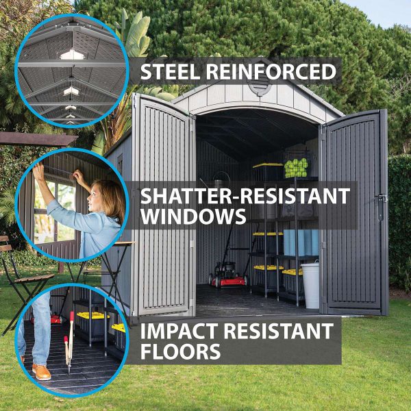 LIFETIME 8’x15′ GARDEN SHED 2.4mx4.6m - Image 3