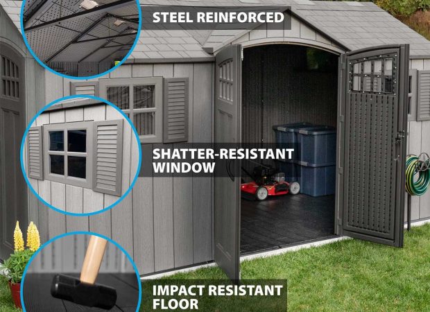 LIFETIME 15’x8′ GARDEN SHED 4.6mx2.4m - Image 7