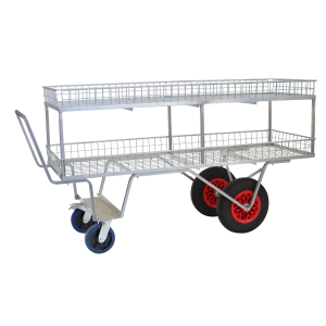 Rail Top Barrow 4 Wheel Duel Level