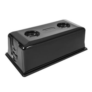 7" Vented Black Humidity Dome for 1020 Tray | 5 Pack