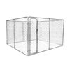 RapidMesh 2-In-1 Galvanised Steel Dog Run And Kennel Animal Enclosure