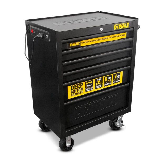 DeWALT 27 6 Drawer Tool Trolley - Image 7