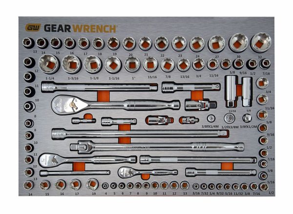 GEARWRENCH 209 Piece Combination Tool Kit + 28" Chest & Trolley - Image 4