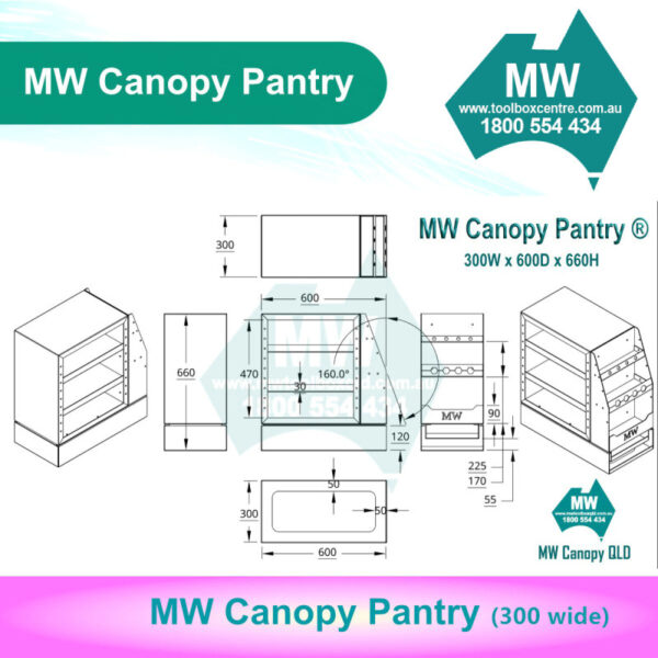 Canopy Drawer – Canopy Pantry (300mm Wide) - Image 10