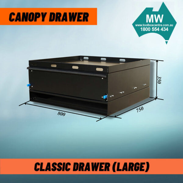 Classic Drawer Slide Black – Classic Drawer Slide – Black (2 Sizes Available) - Image 7