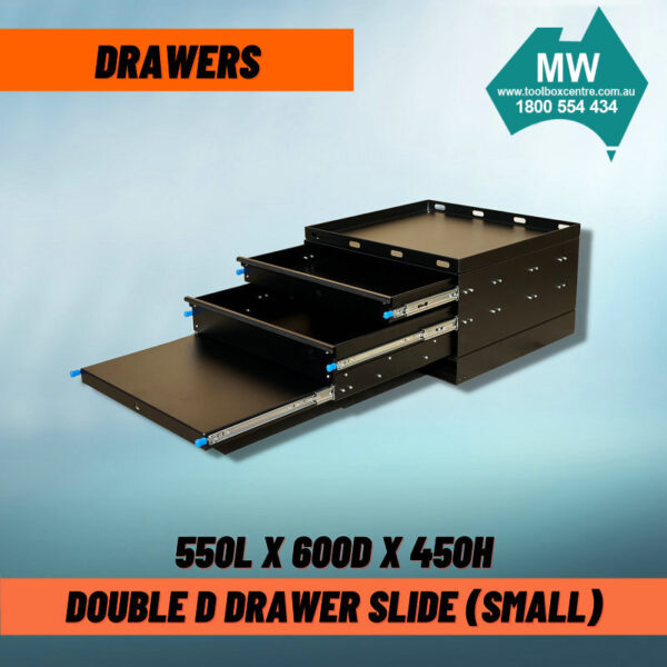 Double D Camping Drawer Slide-Black – Double D Camping Drawer Slide-Black (2 Sizes Available) - Image 2