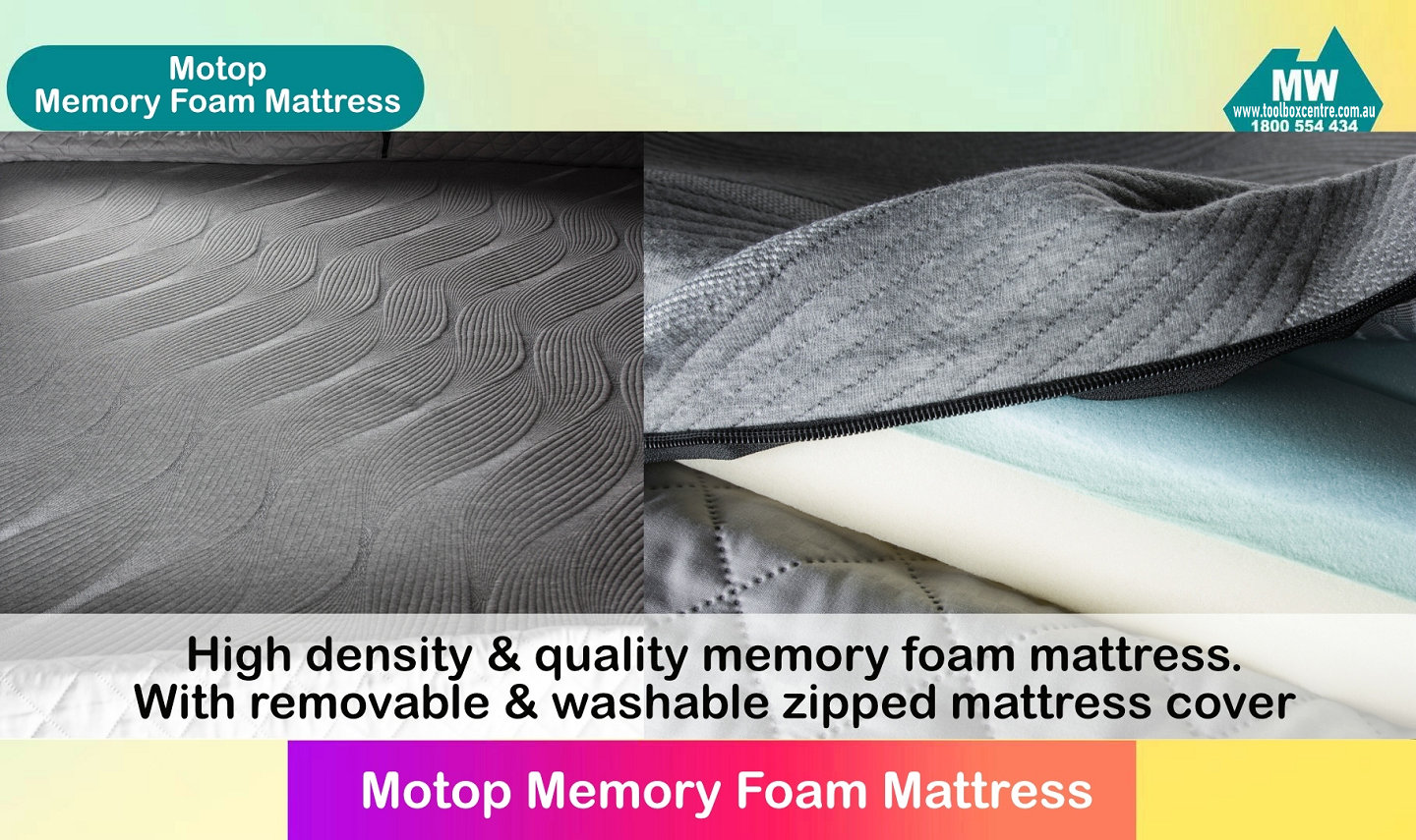 Memory Foam Mattress for Clamshell Motop Tents Motop Accessories - Image 2