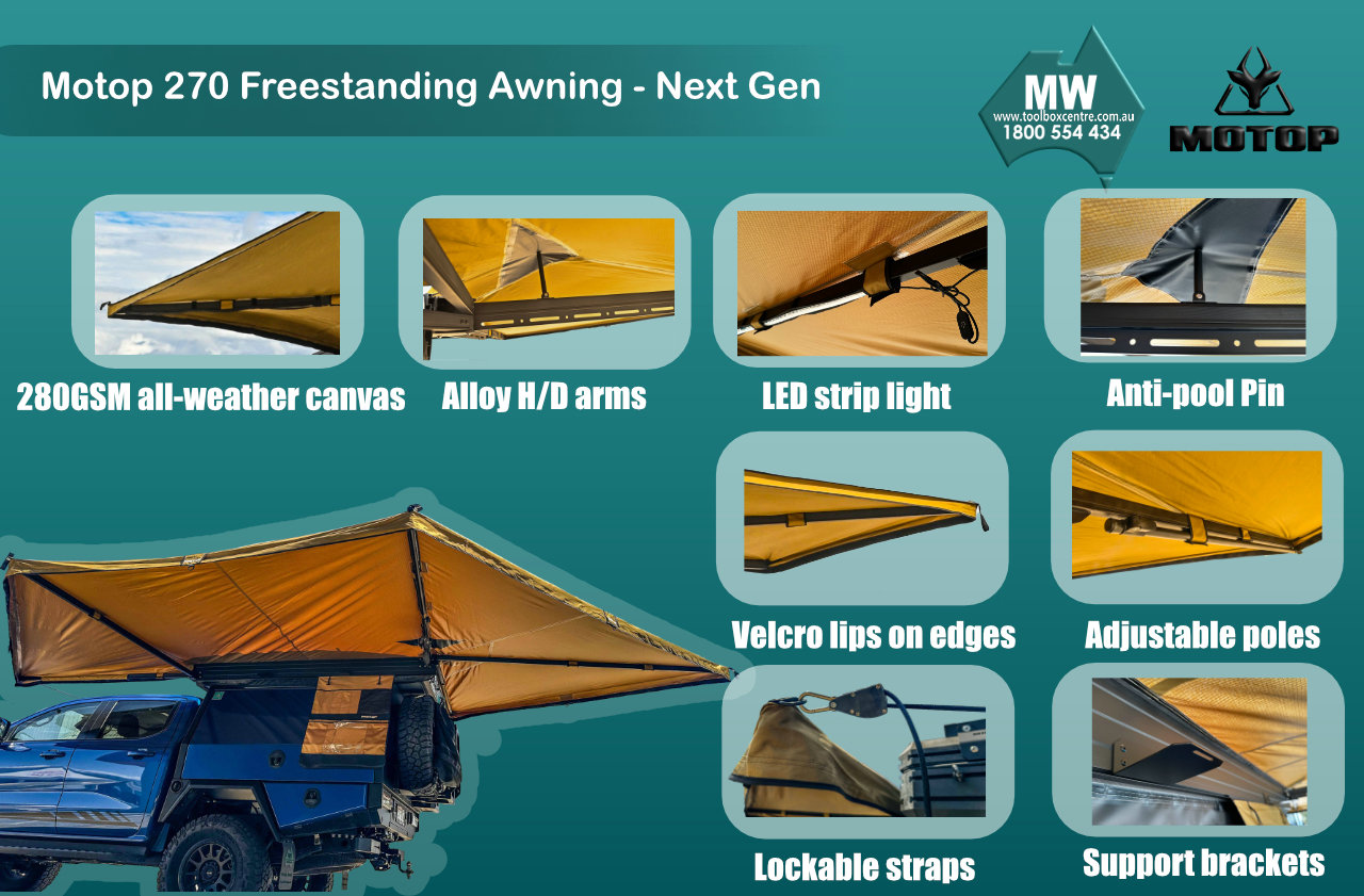 Motop 270 Free-Standing Awning - Image 2