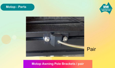 Motop front awning pole brackets Motop Accessories