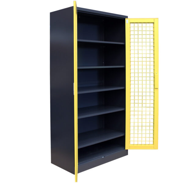 Mesh 2 Door Cabinet - Image 4