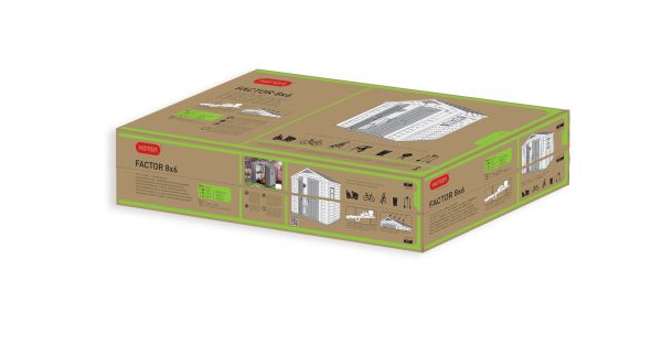 KETER FACTOR 8x6 SHED 2.6mx1.8m - Image 6