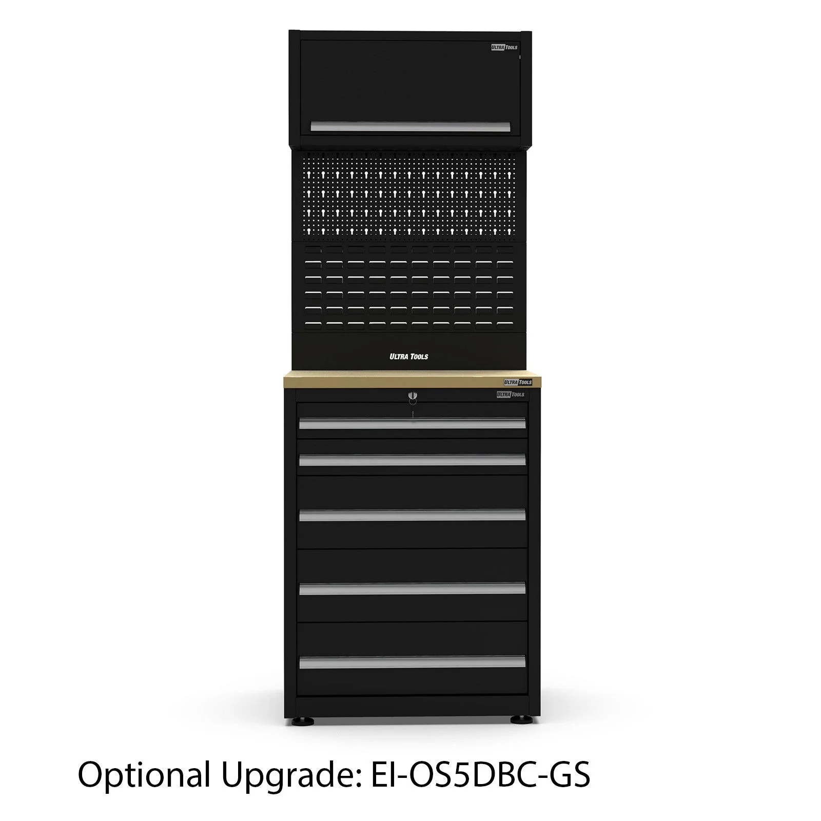 UltraTools 5150mm x 550mm x 2025mm Black Classic Workshop Garage Storage Cabinet Set - Image 3