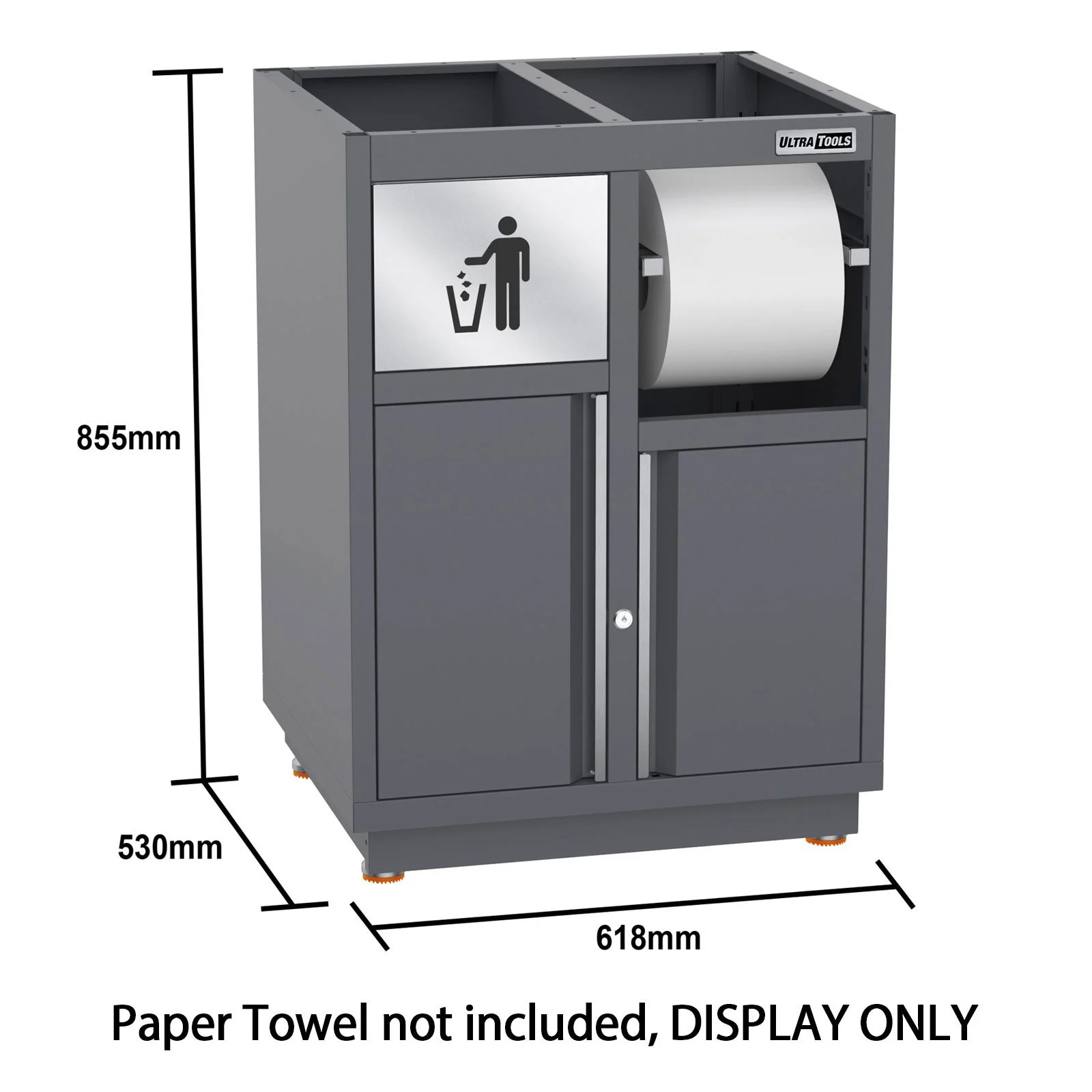 UltraTools 4960mm x 580mm x 2020mm Black Semi-Industrial Workshop Garage Storage Cabinet Set - Image 5