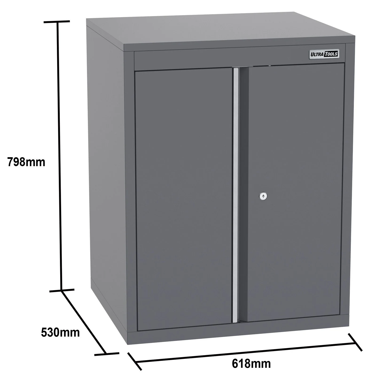 UltraTools 4960mm x 580mm x 2020mm Black Semi-Industrial Workshop Garage Storage Cabinet Set - Image 11