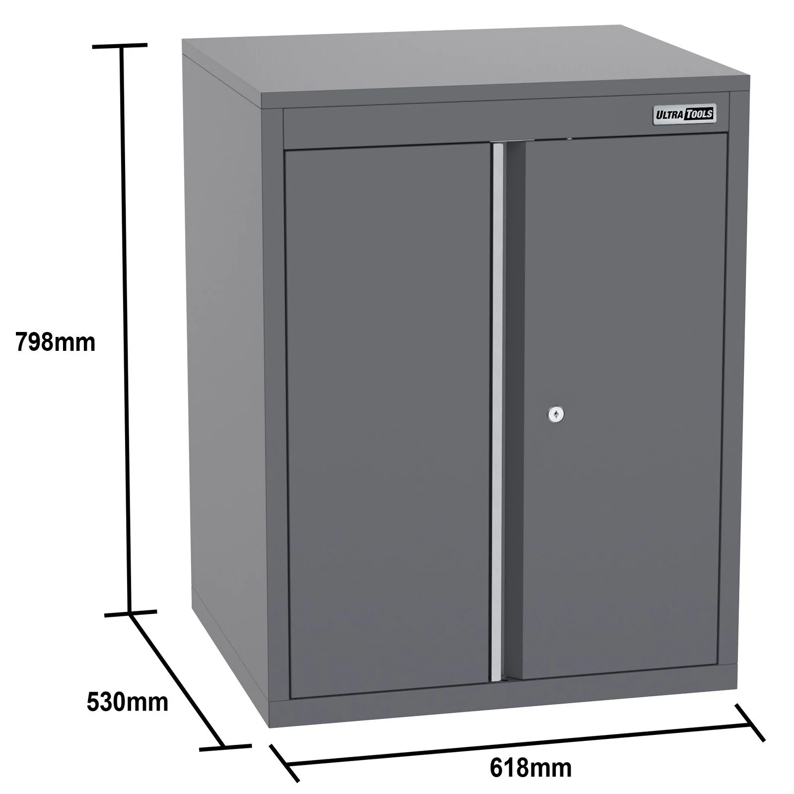 UltraTools 3100mm x 580mm x 2020mm Black Semi-Industrial Workshop Garage Storage Cabinet Set - Image 11