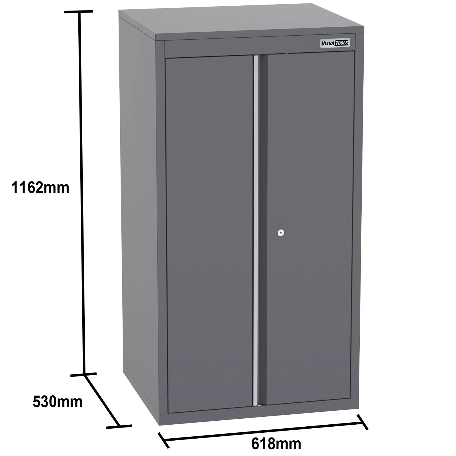 UltraTools 4960mm x 580mm x 2020mm Black Semi-Industrial Workshop Garage Storage Cabinet Set - Image 12