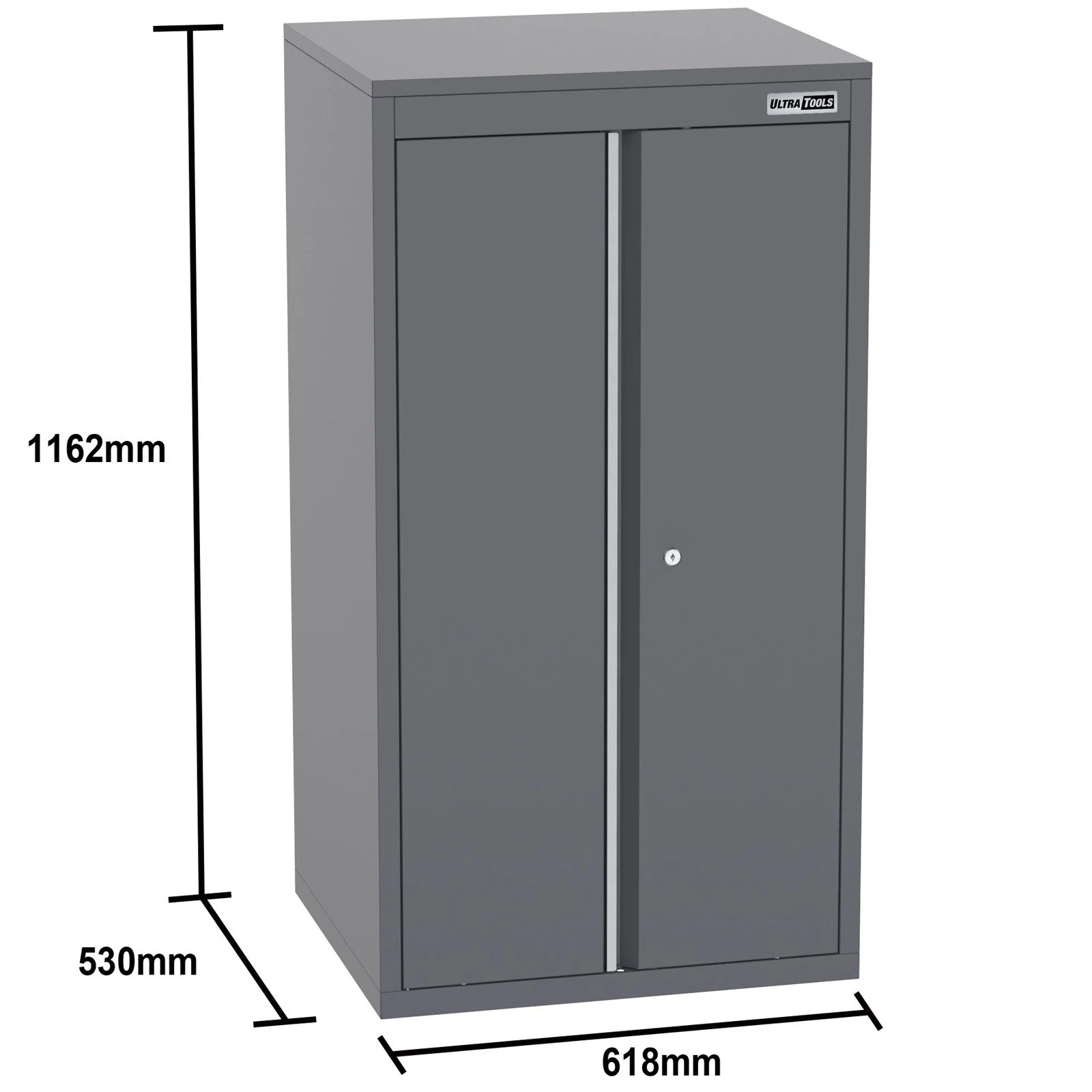 UltraTools 3100mm x 580mm x 2020mm Black Semi-Industrial Workshop Garage Storage Cabinet Set - Image 12