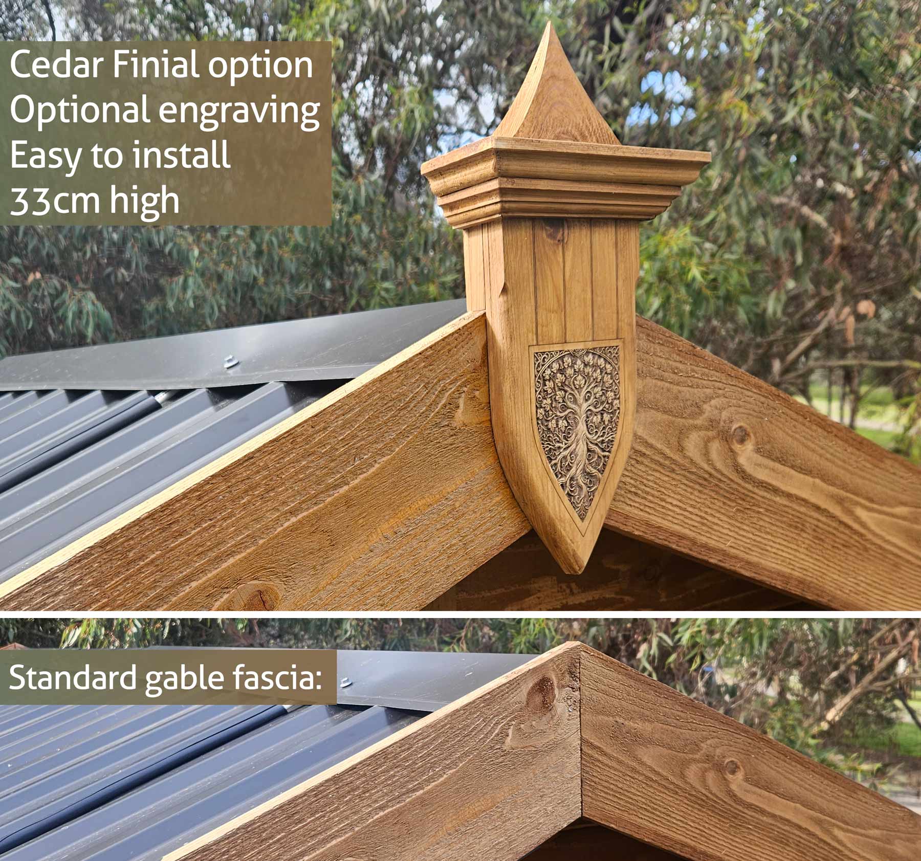 CEDAR SHED GLENDALE 8x8ft 2.5mx2.5m - Image 3