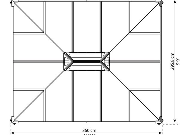 MARTINIQUE 3600 GAZEBO 3.6mx3m - Image 4
