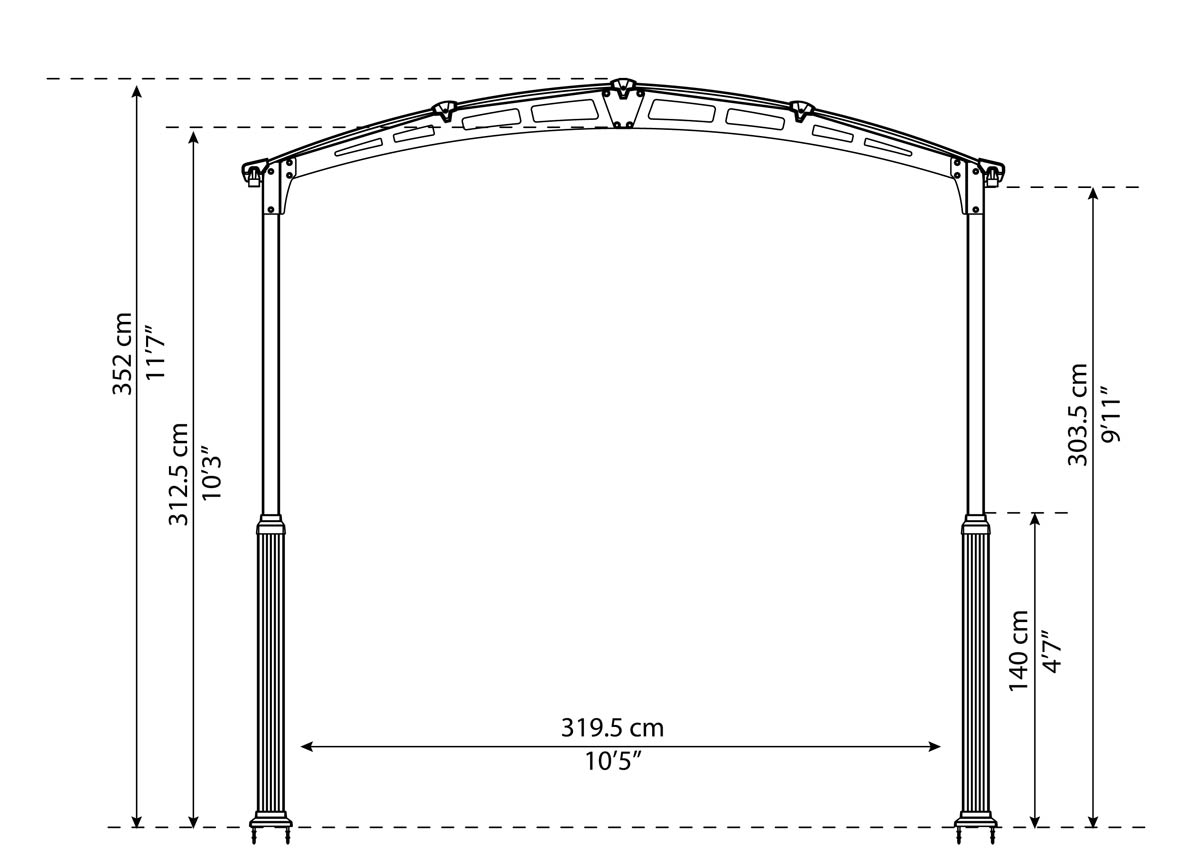 ARCADIA ALPINE 5000 CARAVAN CARPORT 5mx3.6m - Image 7