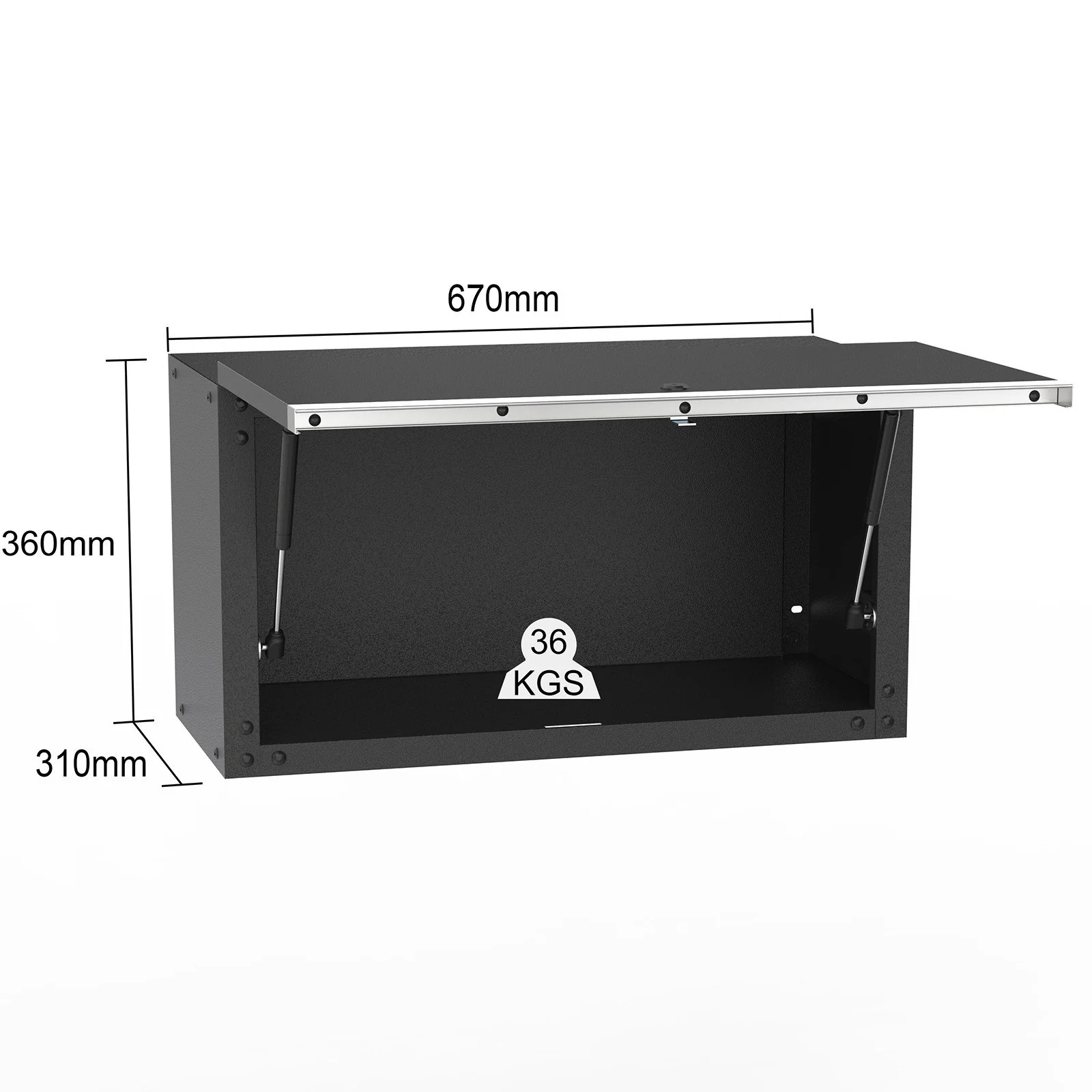 UltraTools 4065mmx 500mm x 1870mm Black Workshop Garage Storage Cabinet Set - Image 16