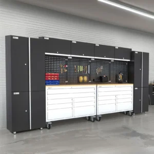 Mobile 8 Drawers Tool Chest With Storage Cabinets - UltraTools 4062mm x 480mm x 1964mm Stainless Steel 52"