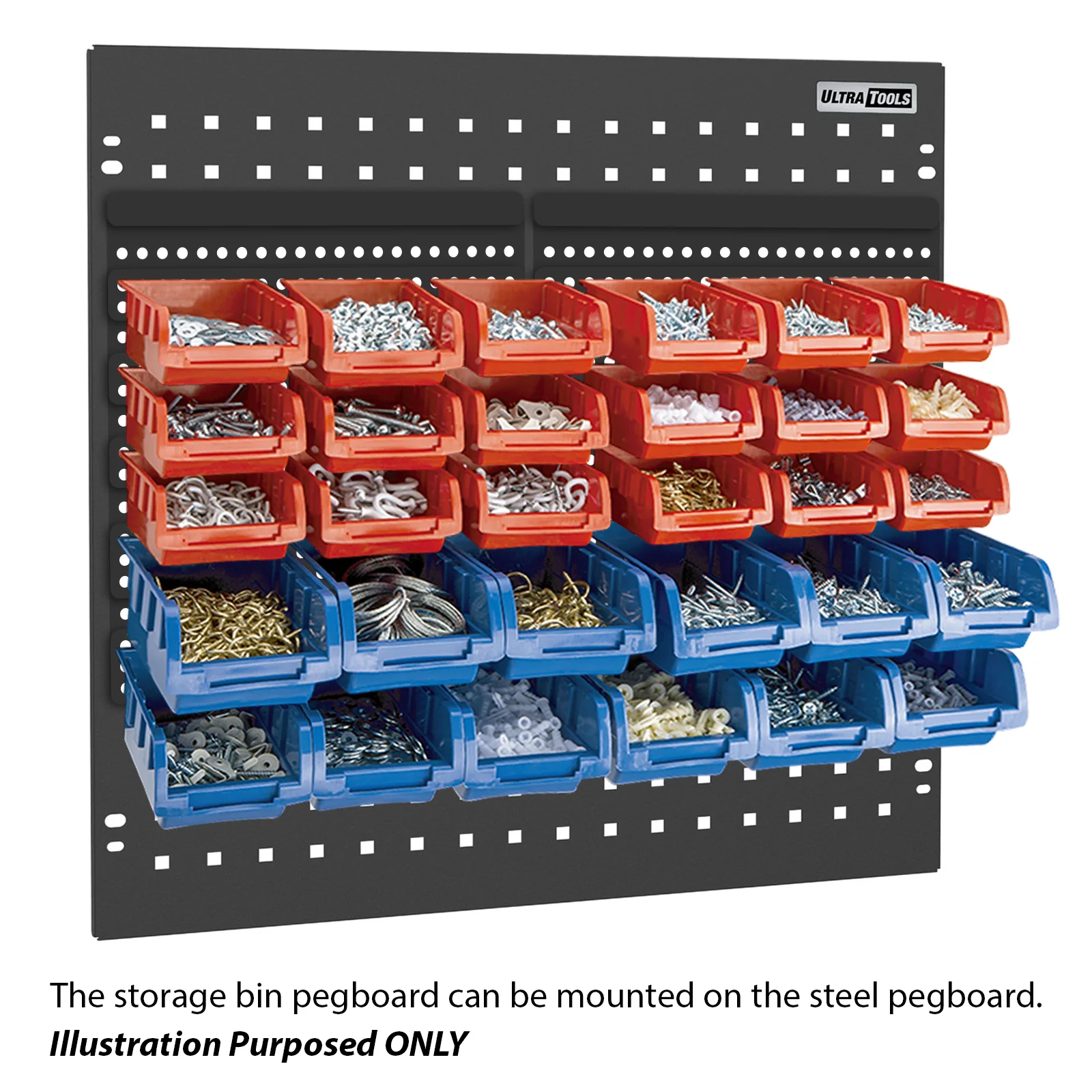 UltraTools 4740mm x 500mm x 1870mm Black Workshop Garage Storage Cabinet Set - Image 27