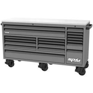 SP SP44826GY - 73" USA Sumo Series Roller Cabinet - 18 Drawer - Grey